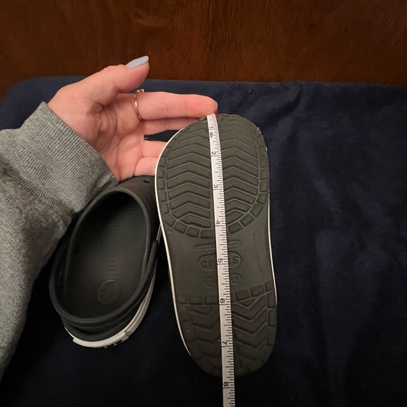 Crocs size 12/13 black and white clogs(2 pair, sold separate) - Picture 6 of 7